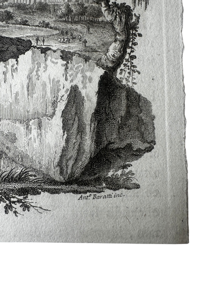 18th-Century Paestum Archaeological Engraving — Plate XLII