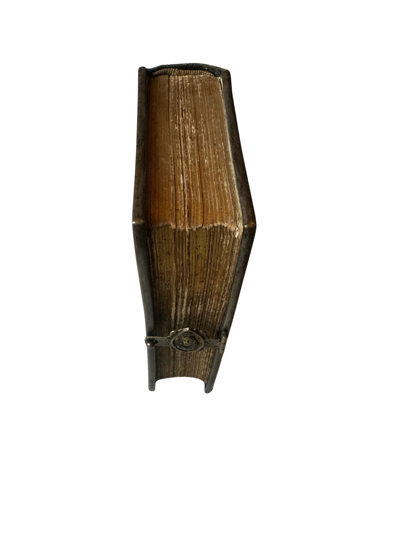 19th-Century Manuel de Dévotion with Gilt Monogram Cover and Figural Metal Clasp