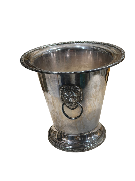 Argentine Silver-Plated Lion's Head Ice Bucket