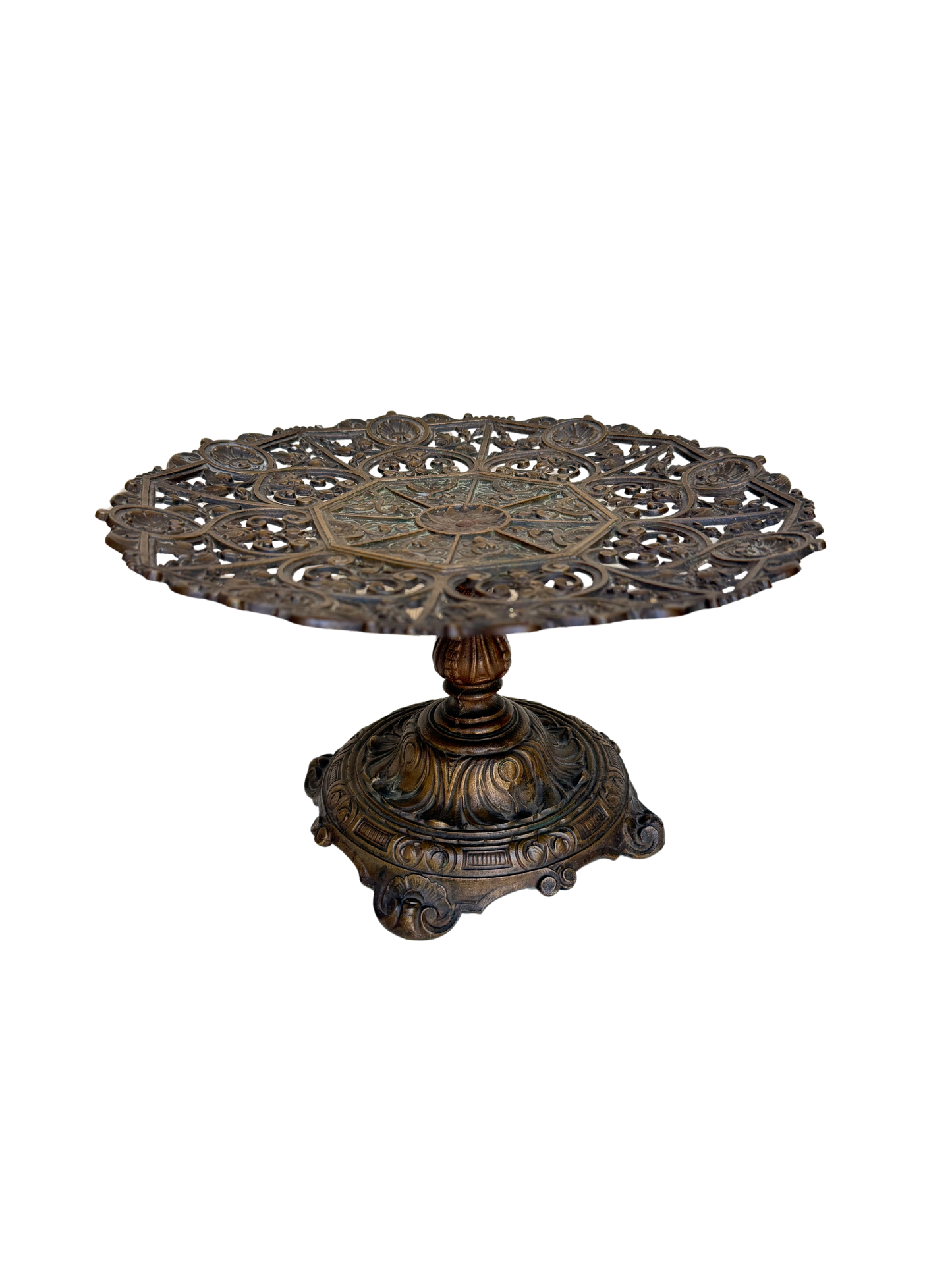 Neoclassical Style Patinated Metal Centerpiece Tazza