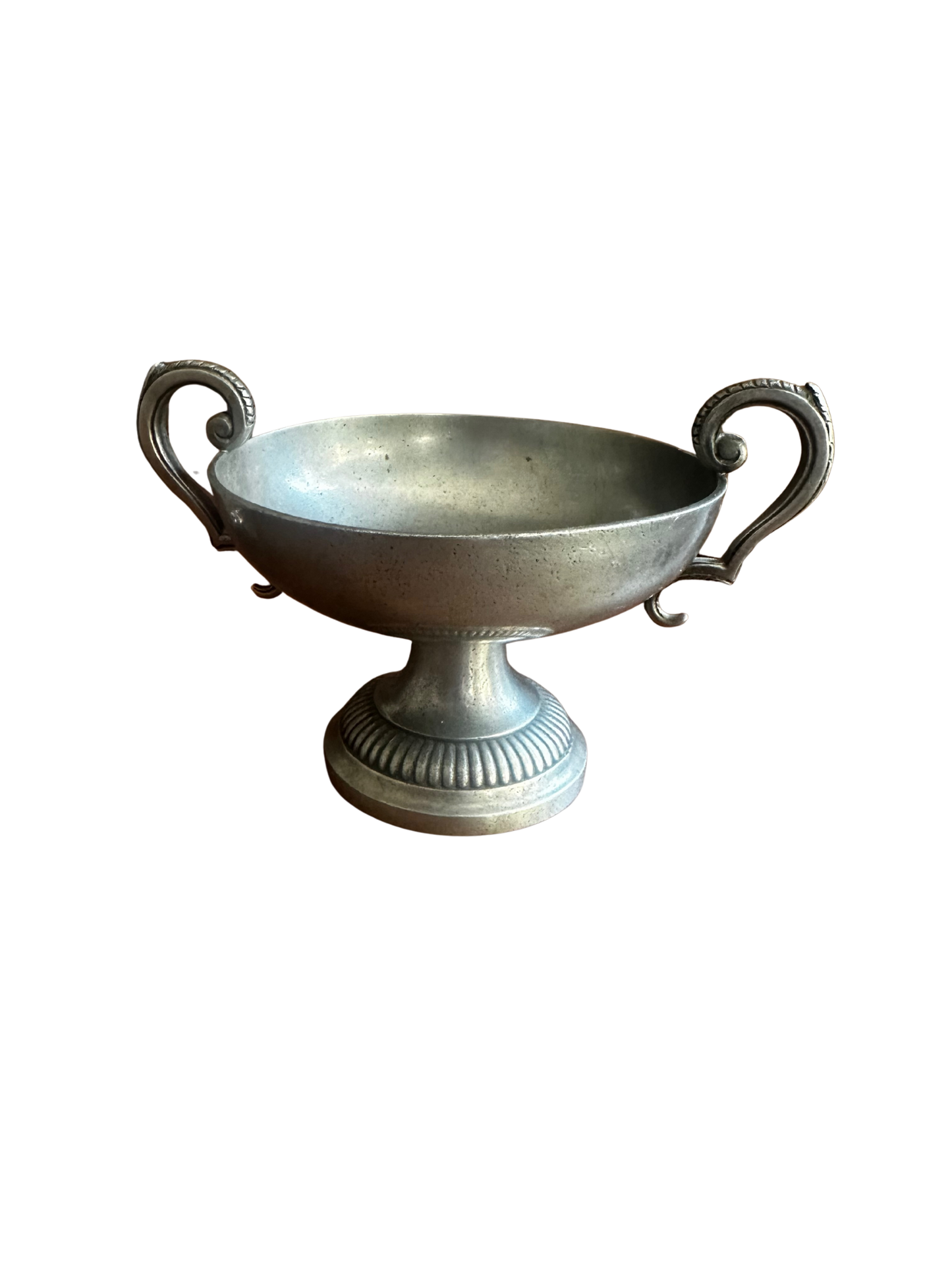 20th C French Pewter Trophy Compote