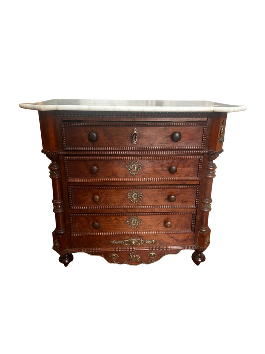 Exceptional 19th Century French Marble-Top Miniature Commode / Cabinetmaker’s Sample Form