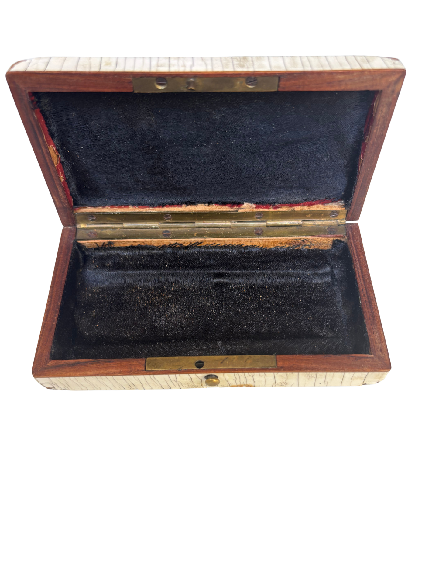 19th Century French Palais Royal Style Tessellated Bone and Tortoiseshell Inlaid Trinket Box