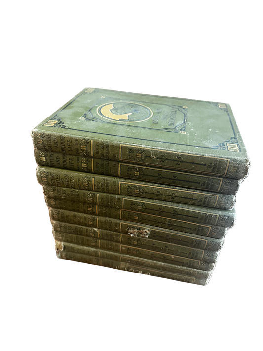 10 Volumes of Boy and Girl Bookshelves Books