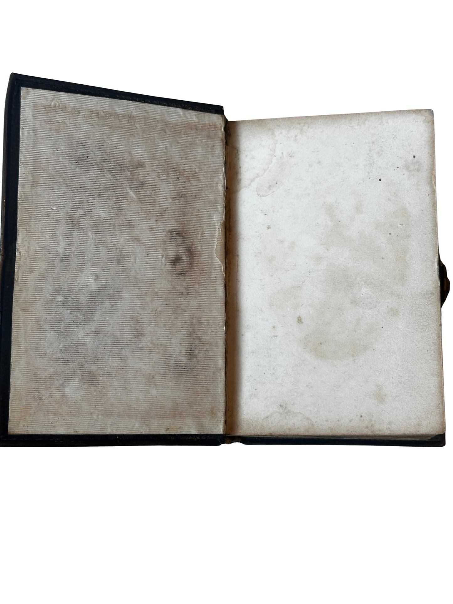 19th-Century Manuel de Dévotion with Gilt Monogram Cover and Figural Metal Clasp