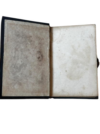 19th-Century Manuel de Dévotion with Gilt Monogram Cover and Figural Metal Clasp