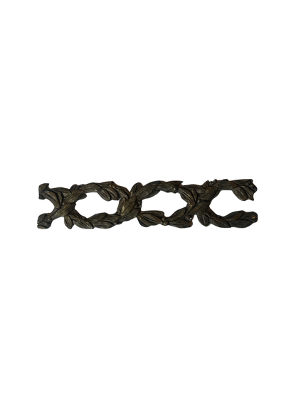 Laurel Wreath Braided Bronze Furniture Applique and Other Fragments