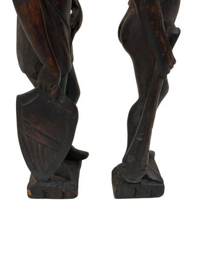 Pair of Antique Grand Tour Style Classical Figural Sculptures (Male &amp; Female)