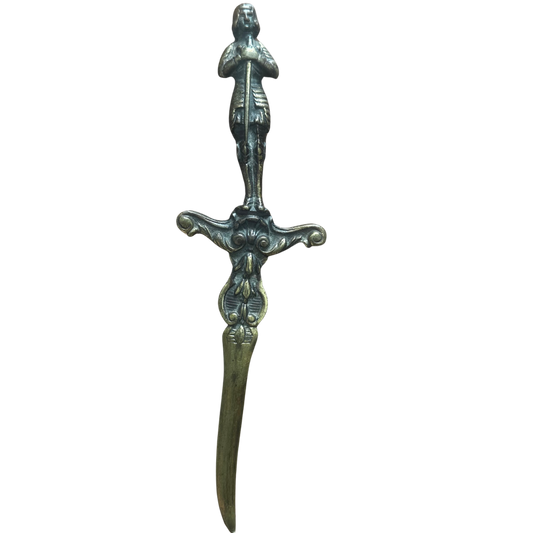 Figural Bronze Letter Opener