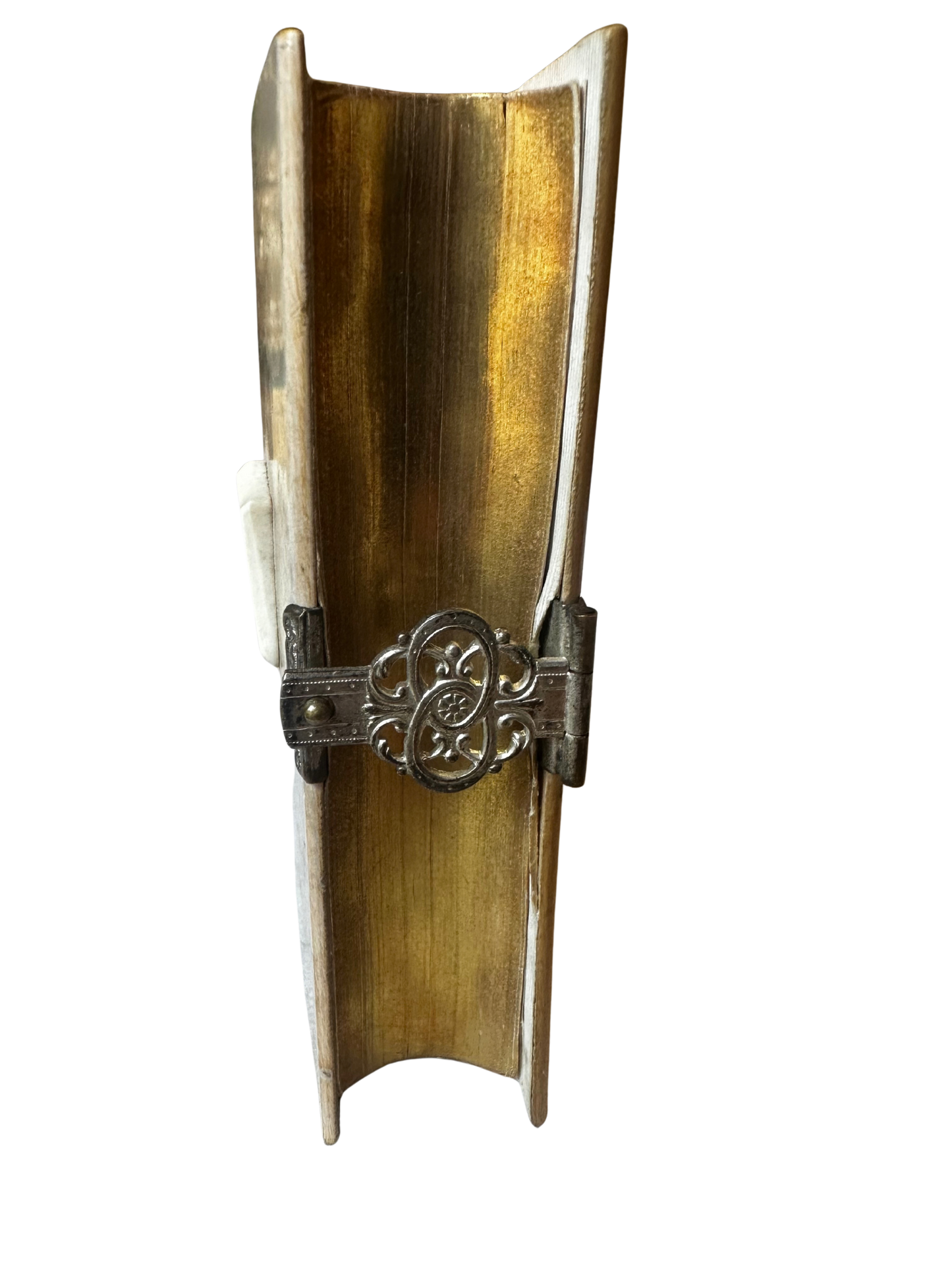 French Paroissien Romain “Édition Bijou” Prayer Book in Ivory-Toned Binding with Silver Clasp