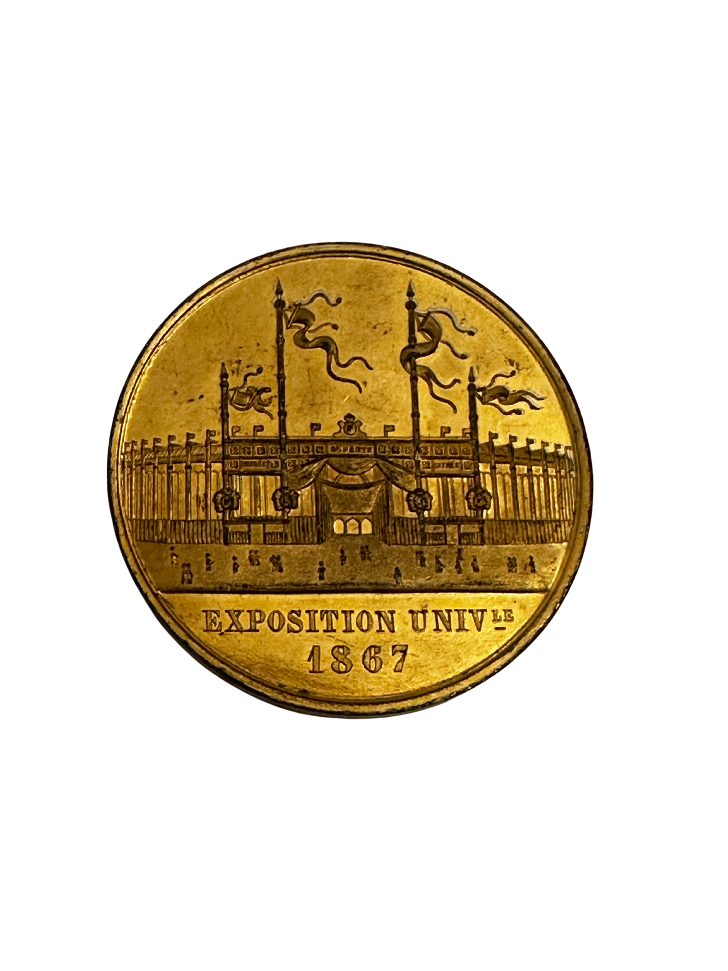 Second Empire Commemorative Medal - Napoleon III and Empress Eugenie, Exposition Universelle 1867