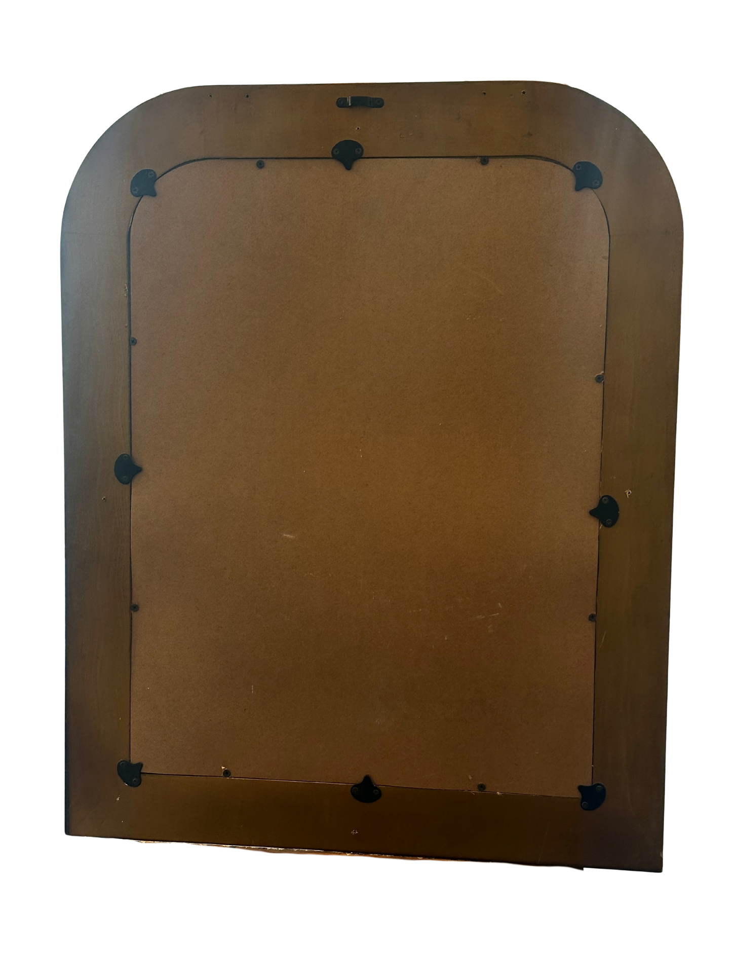 Arched Gilt Louis Philippe Style Wall Mirror with Beaded Inner Slip