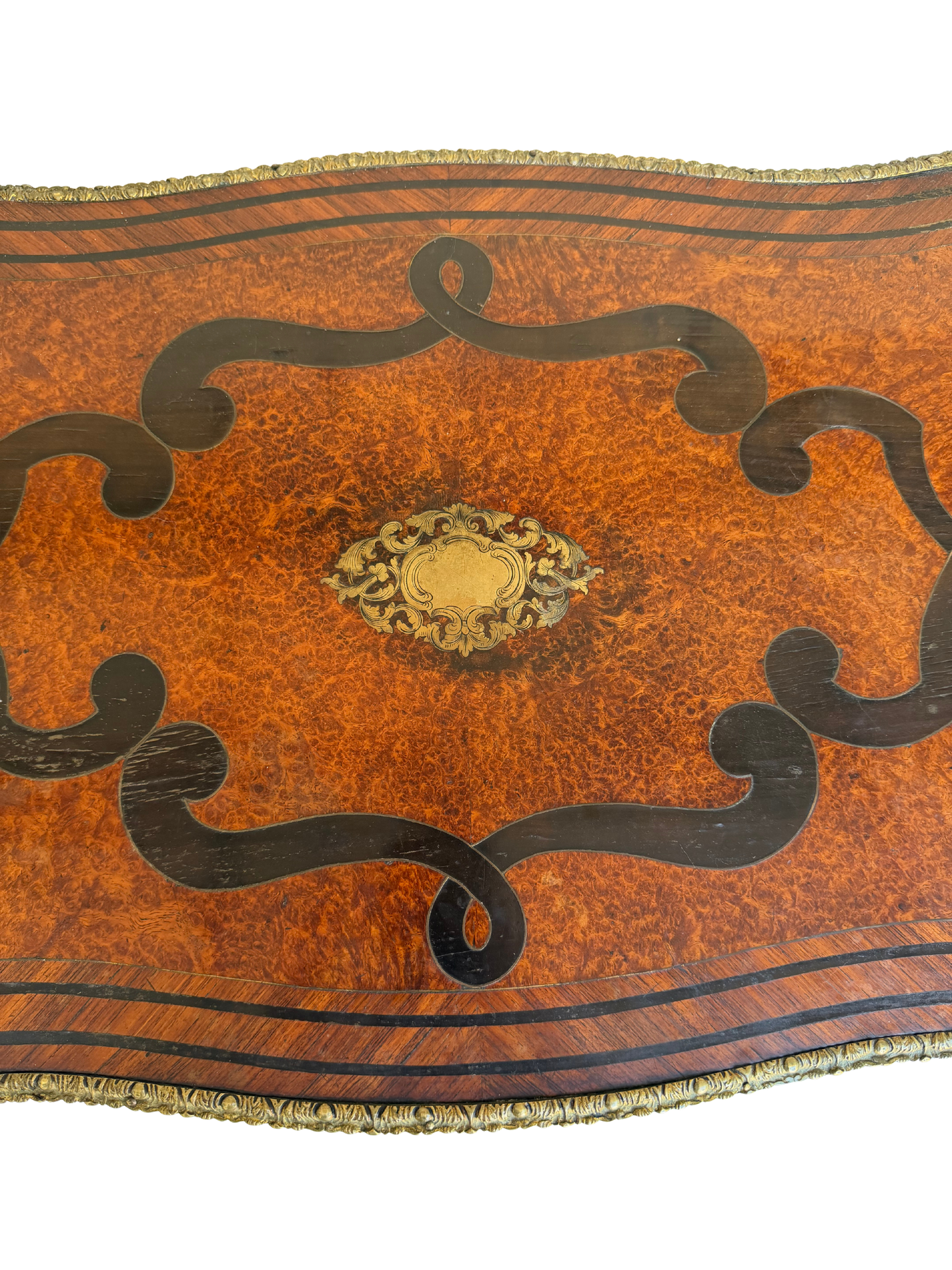 Stamped Paul Sormani Paris Louis XV Style Marquetry Vanity / Dressing Table with Mirror