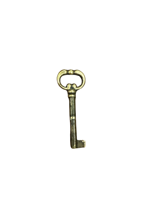 Antique French Bow Furniture Key - Two Tone