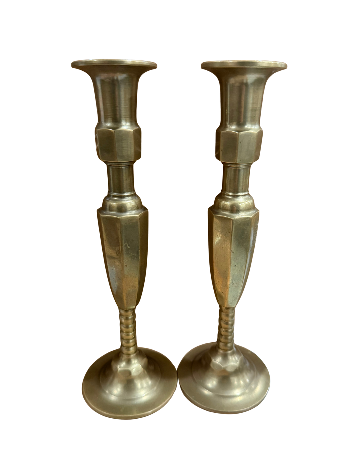 Pair of Brass Taper Candlestick Holders