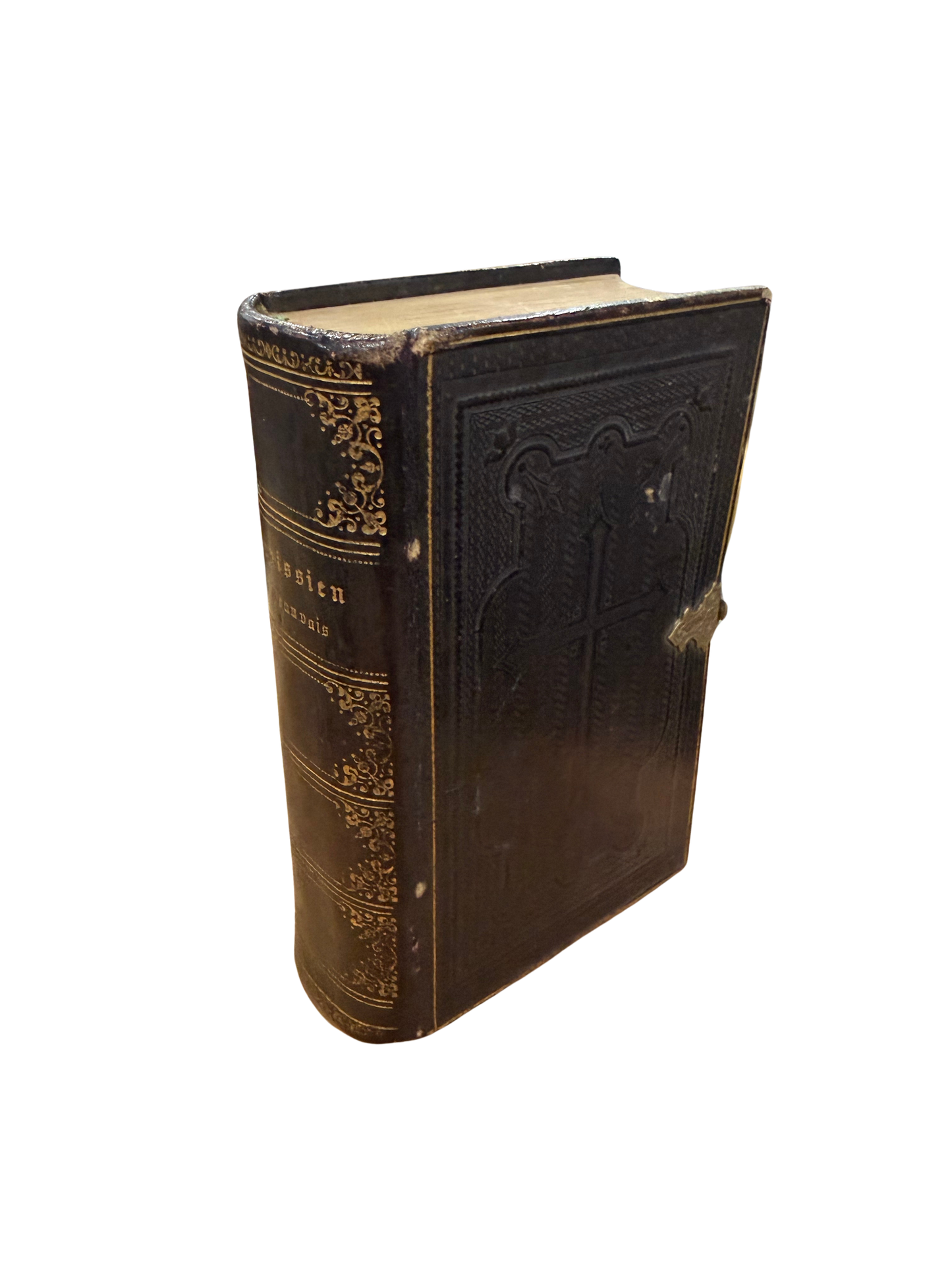 Antique French Catholic Missal – Paroissien Romain for the Diocese of Beauvais with Metal Clasp