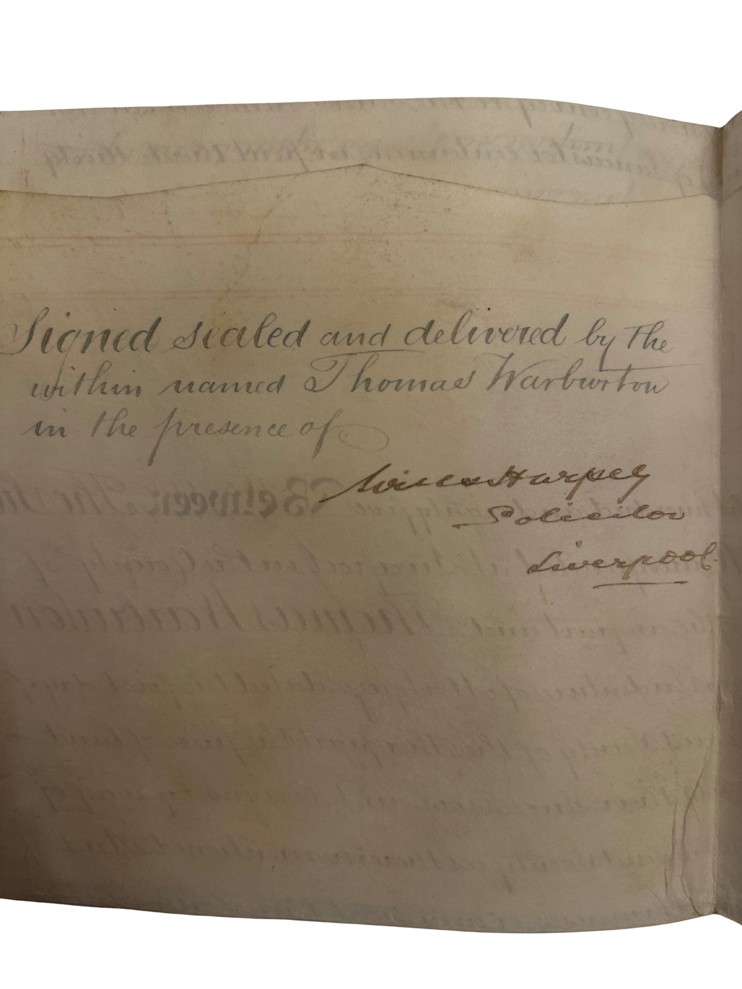 Victorian Indenture Deed — The Sun Permanent Benefit Building Society, Liverpool (1885)