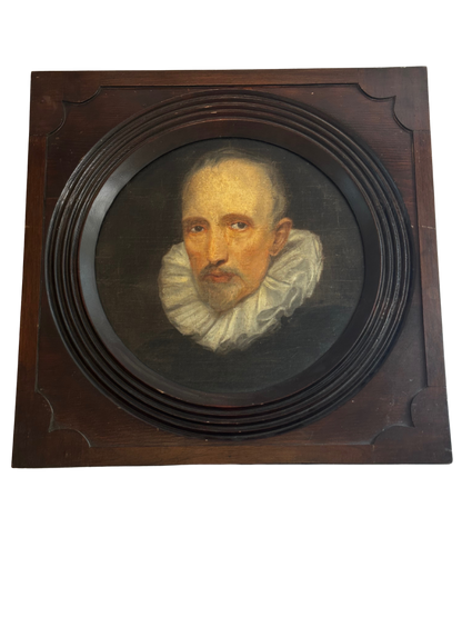 19th Century Oil on Canvas Portrait of Cornelius van der Geest (1577-1638)