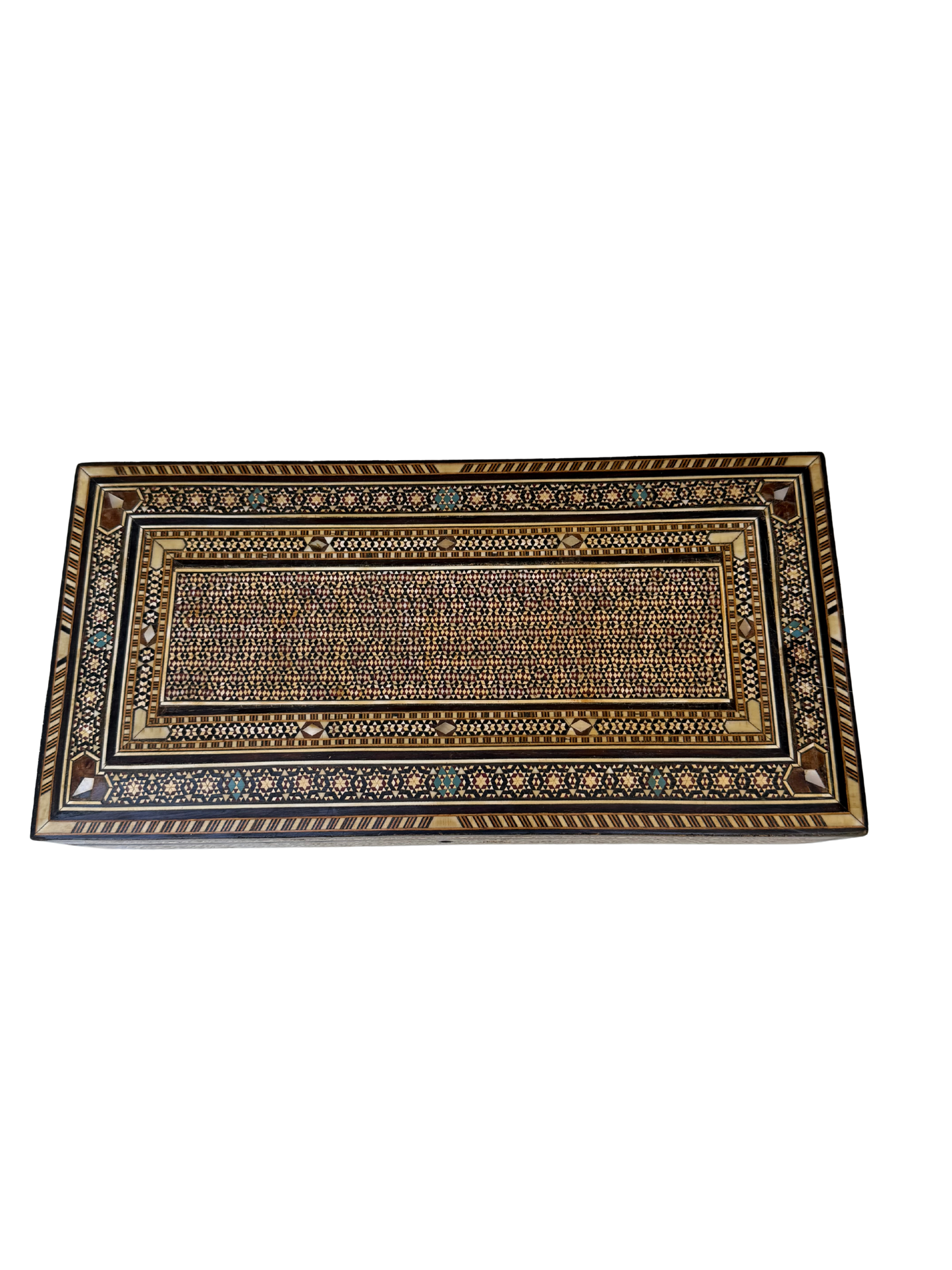 Fine Syrian or Moorish (Damascus) Micro-Mosaic Inlaid Jewelry or Document Box