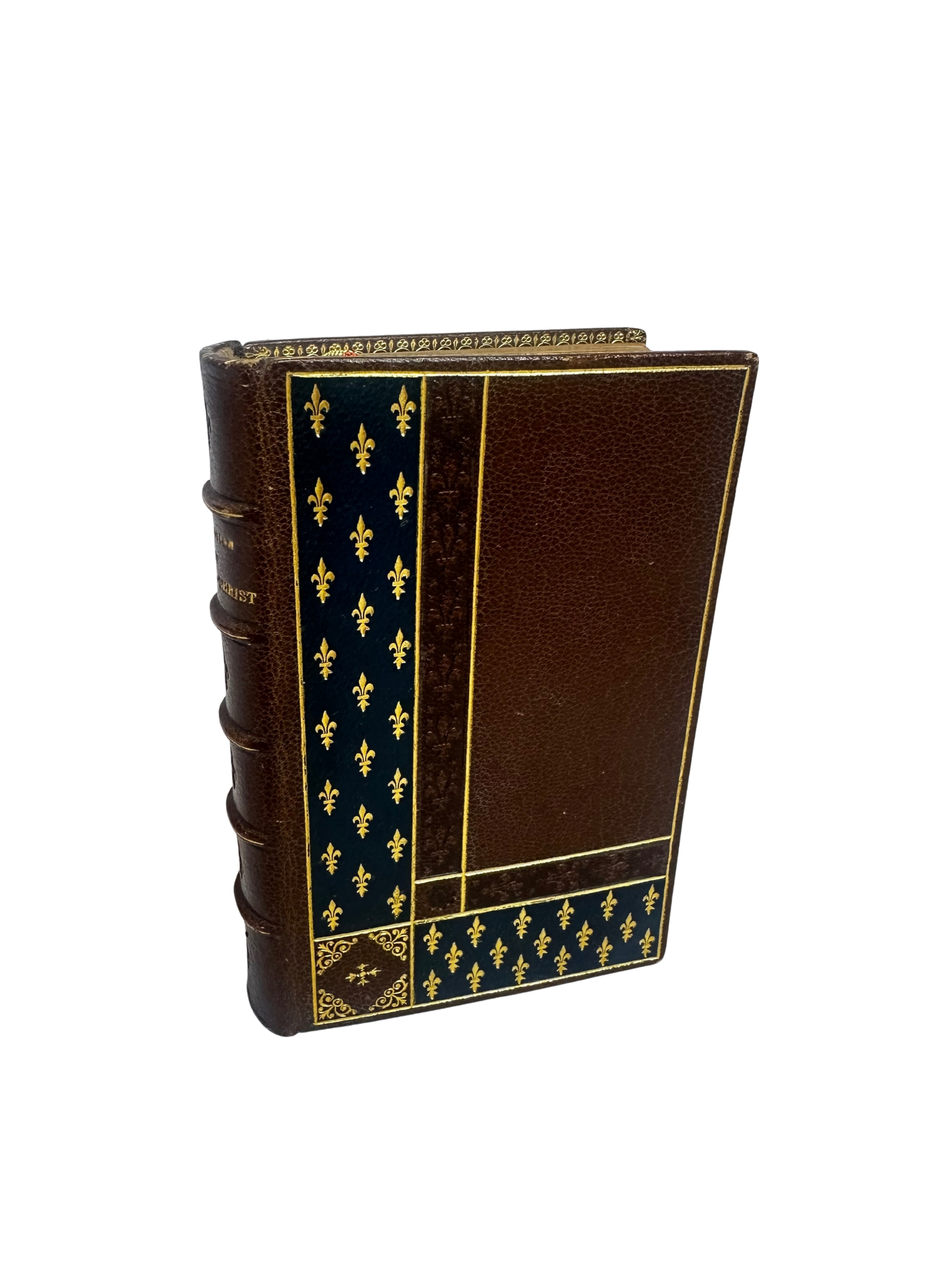 French Gilt-Edged Leather Devotional Book — L’Imitation de Jésus-Christ, Alfred Mame, Tours (1883)