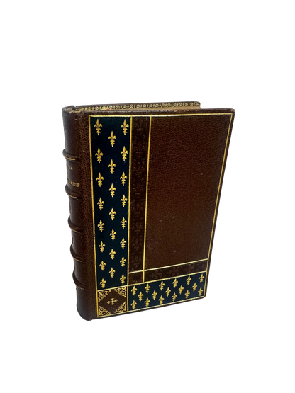 French Gilt-Edged Leather Devotional Book — L’Imitation de Jésus-Christ, Alfred Mame, Tours (1883)