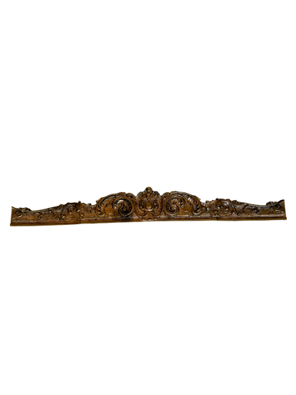Monumental Neoclassical Gilt Brass Furniture Pediment / Architectural Mount