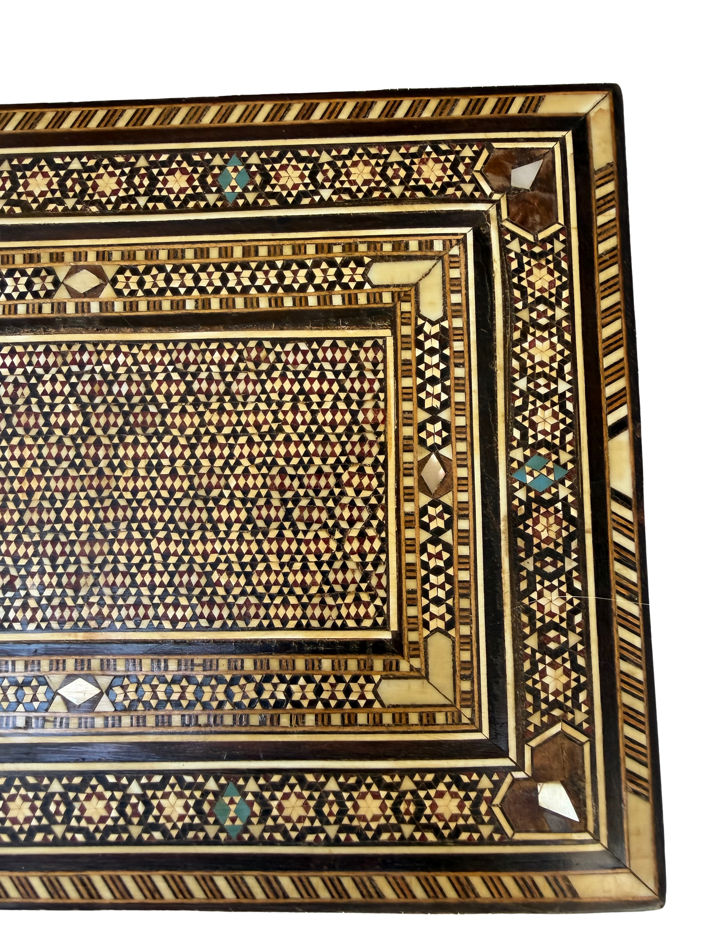 Fine Syrian or Moorish (Damascus) Micro-Mosaic Inlaid Jewelry or Document Box