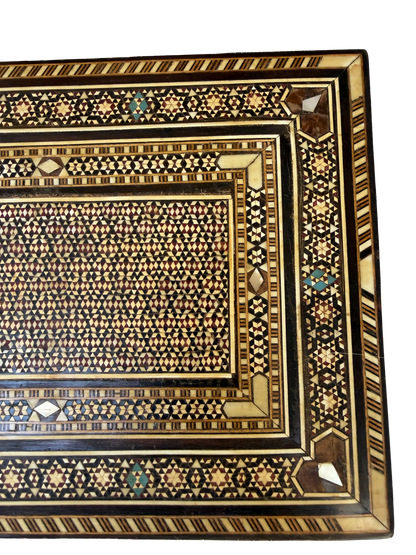 Fine Syrian or Moorish (Damascus) Micro-Mosaic Inlaid Jewelry or Document Box