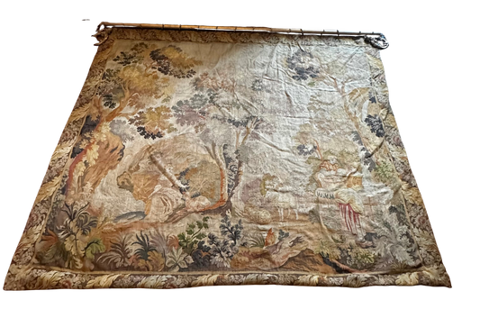 19th C French Aubusson Style Verdure Woven Tapestry (10' x 14')