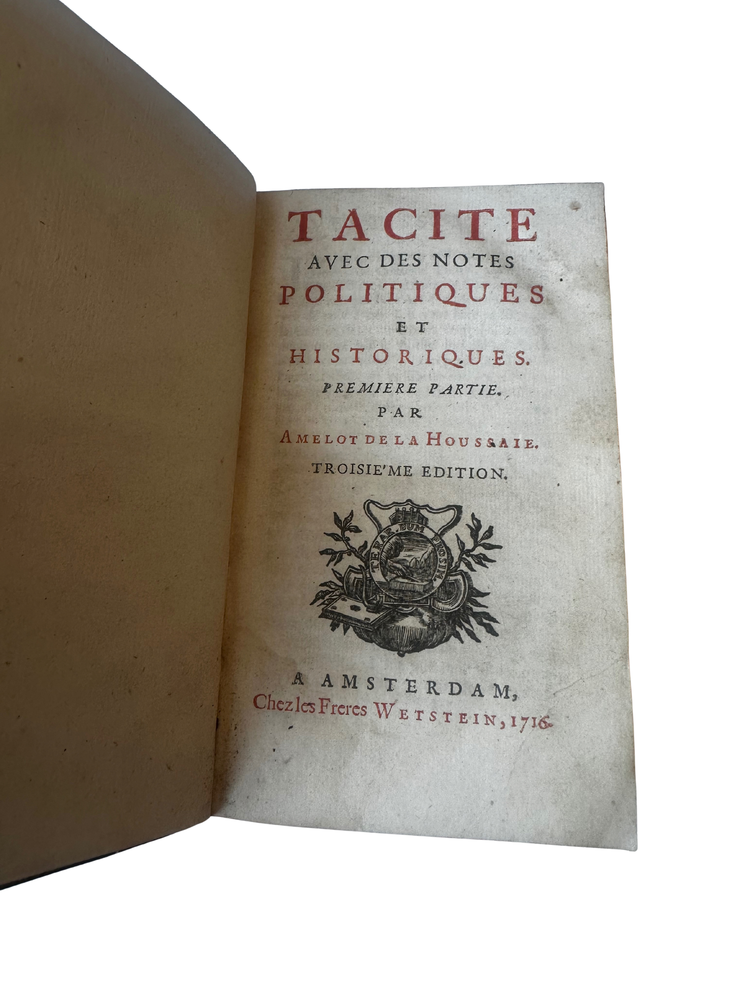 18th Century French Leather Bound Tacite - Annales (7 volumes; partial set)