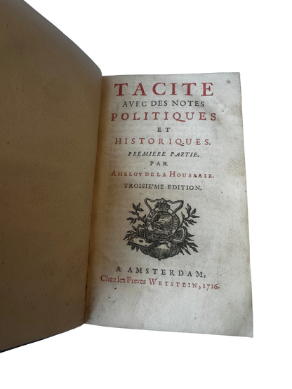 18th Century French Leather Bound Tacite - Annales (7 volumes; partial set)