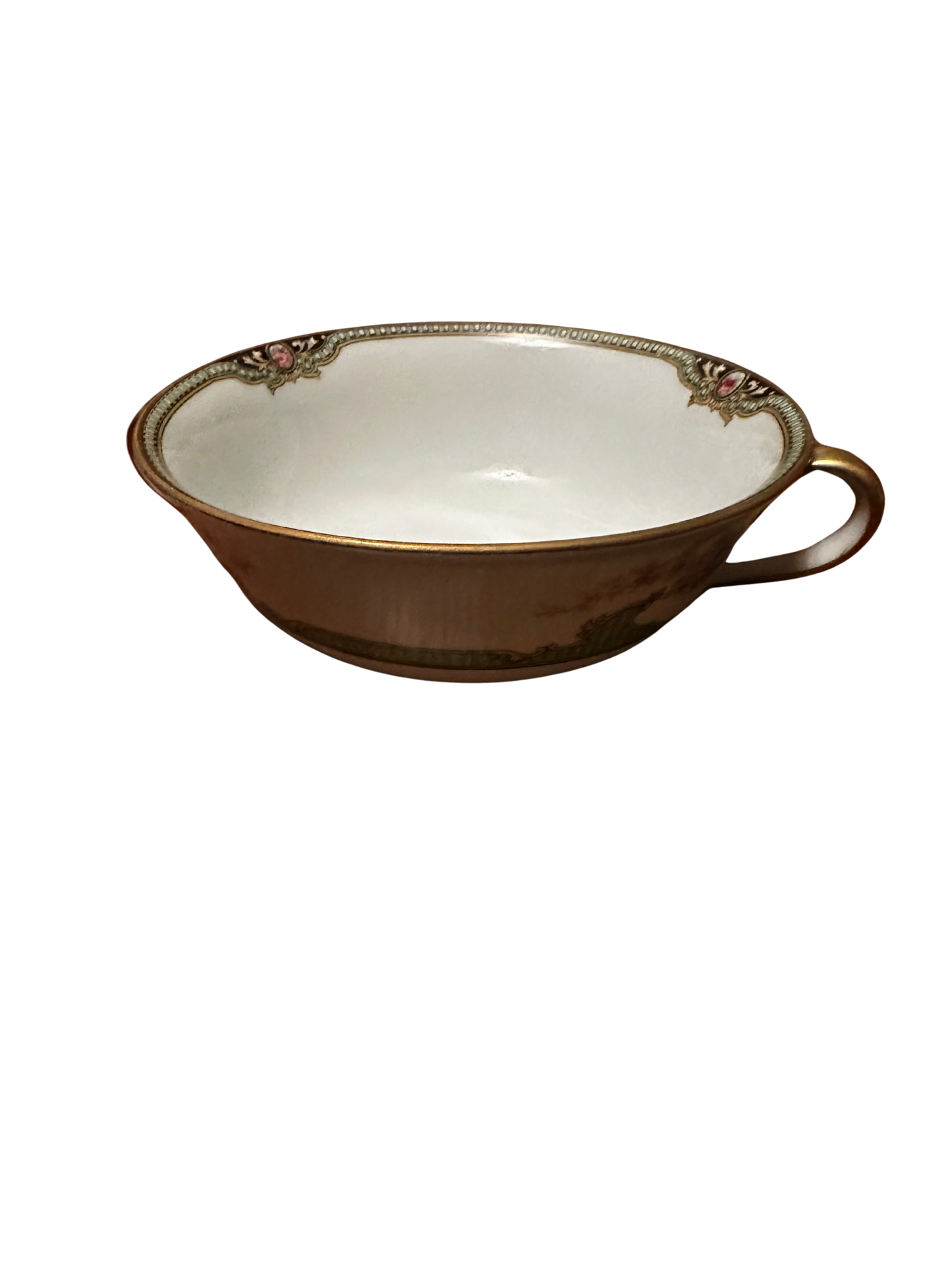 Noritake Made in Japan Floreal Design Bowl with Double Handles