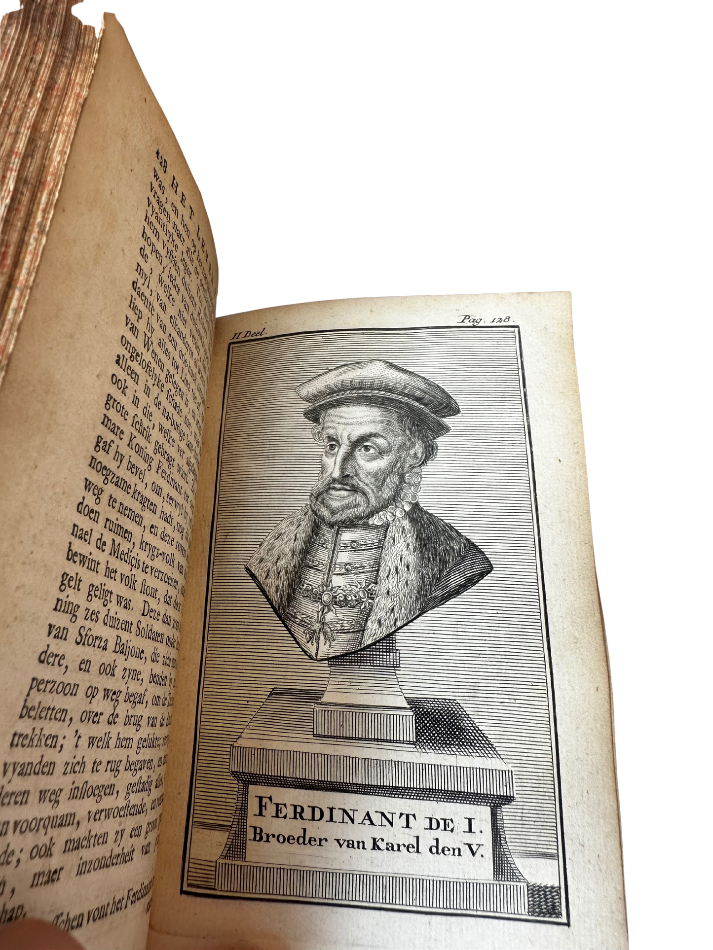 1738 Vellum-Bound Biography of Emperor Charles V (Complete 4-Volume Set)