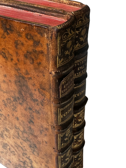 Set of 2 Antique Book Set of Poesias Depru (Complete)