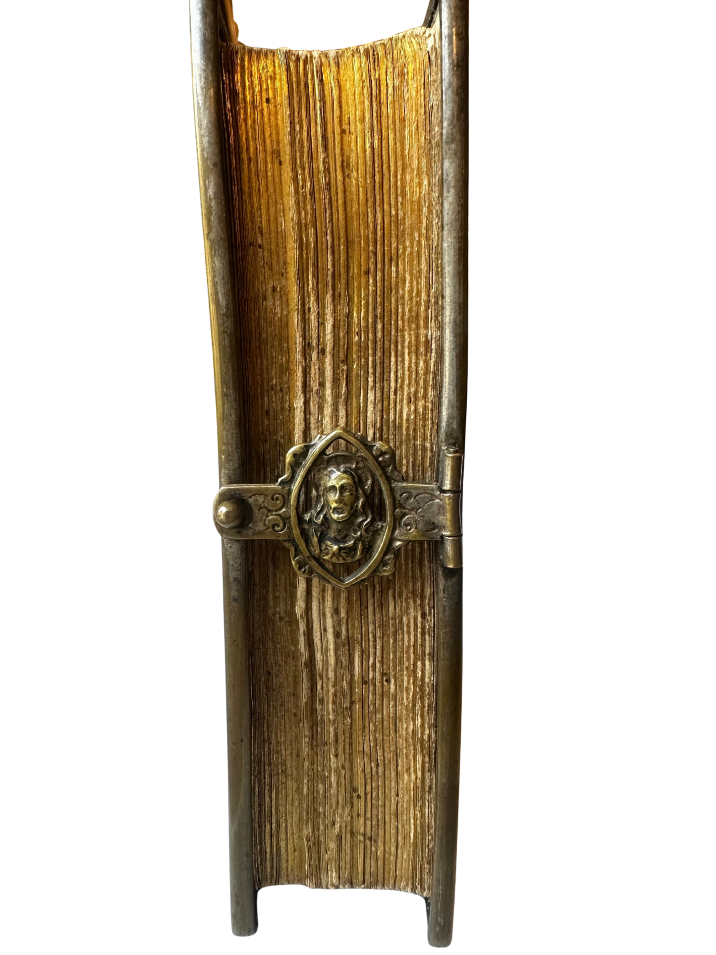 19th-Century Manuel de Dévotion with Gilt Monogram Cover and Figural Metal Clasp