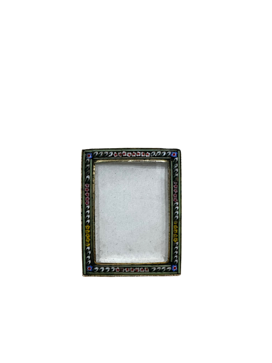 Mini Early 20th C Micro Mosaic Frame