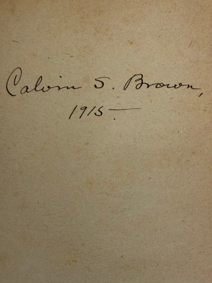 1910 Benedetto Croce Problemi di Estetica — First Edition, Bari, Laterza, with Calvin S. Brown Provenance