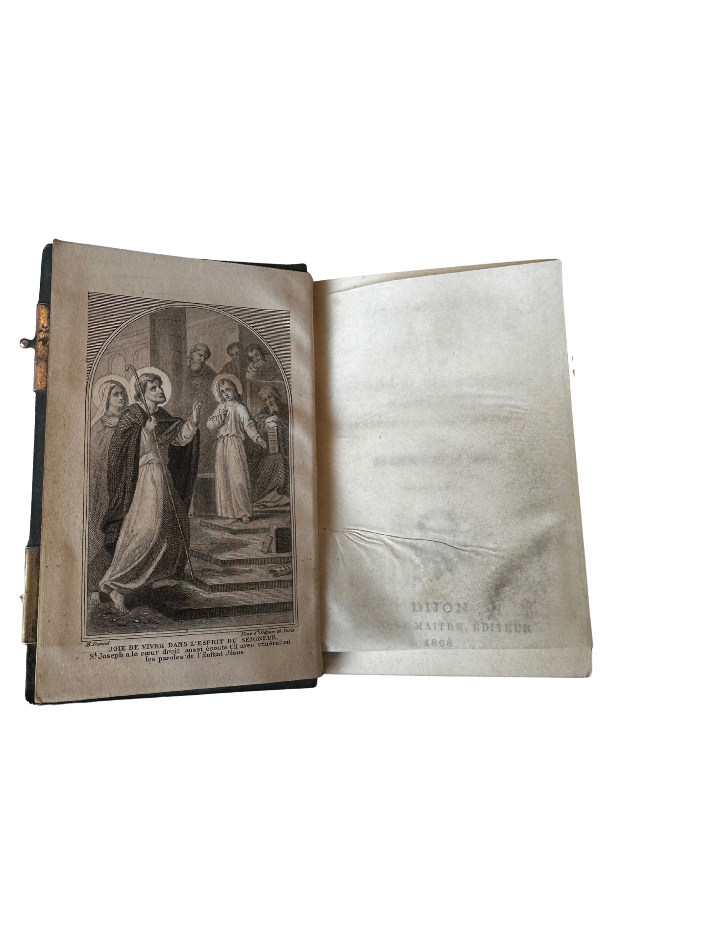 1868 Paroissien Romain with Cross-and-Keys Motif and Silver Clasp (Dijon)