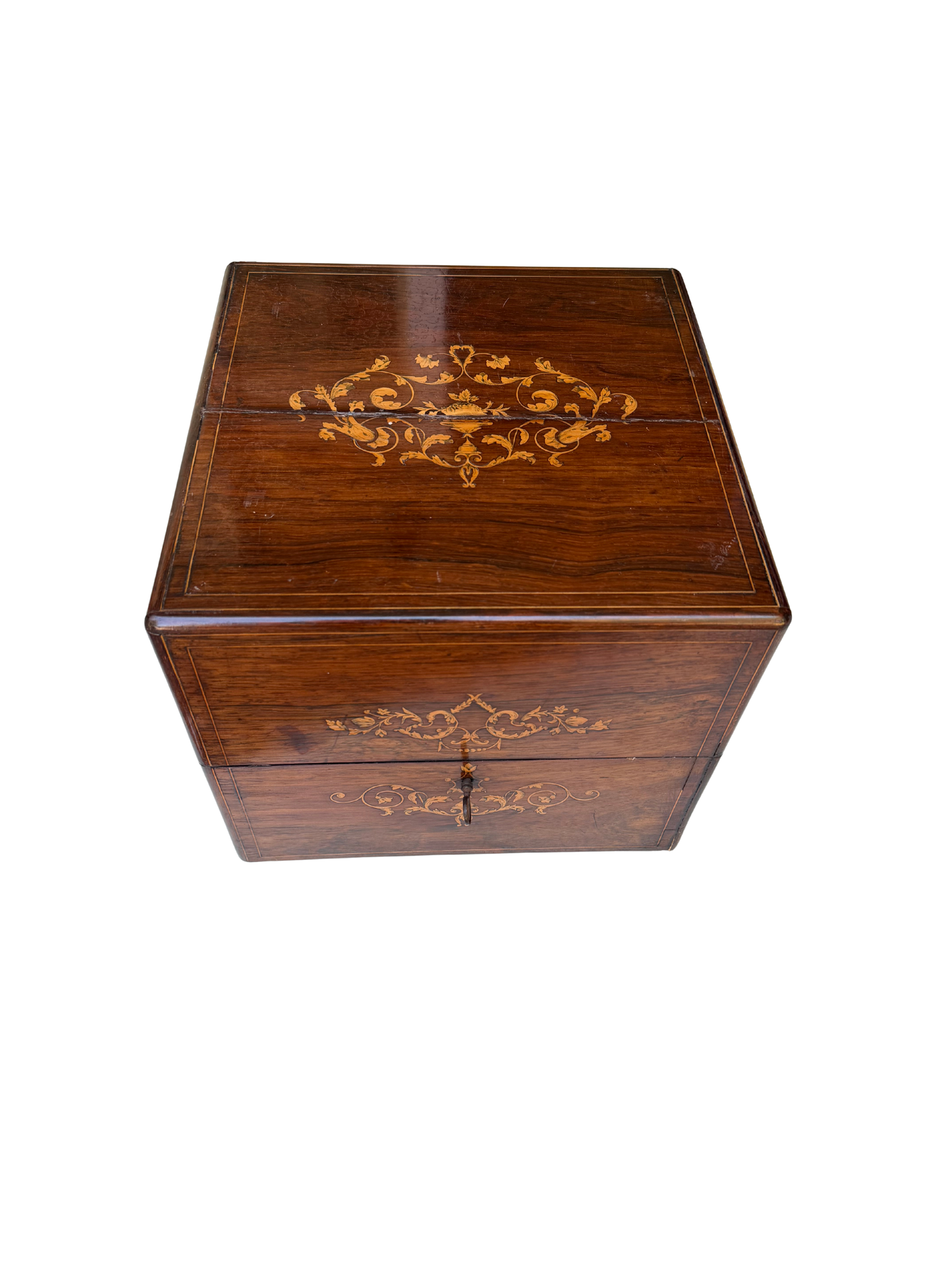 French Napoleon III Period Marquetry Cave a Liqueur