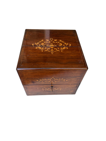 French Napoleon III Period Marquetry Cave a Liqueur