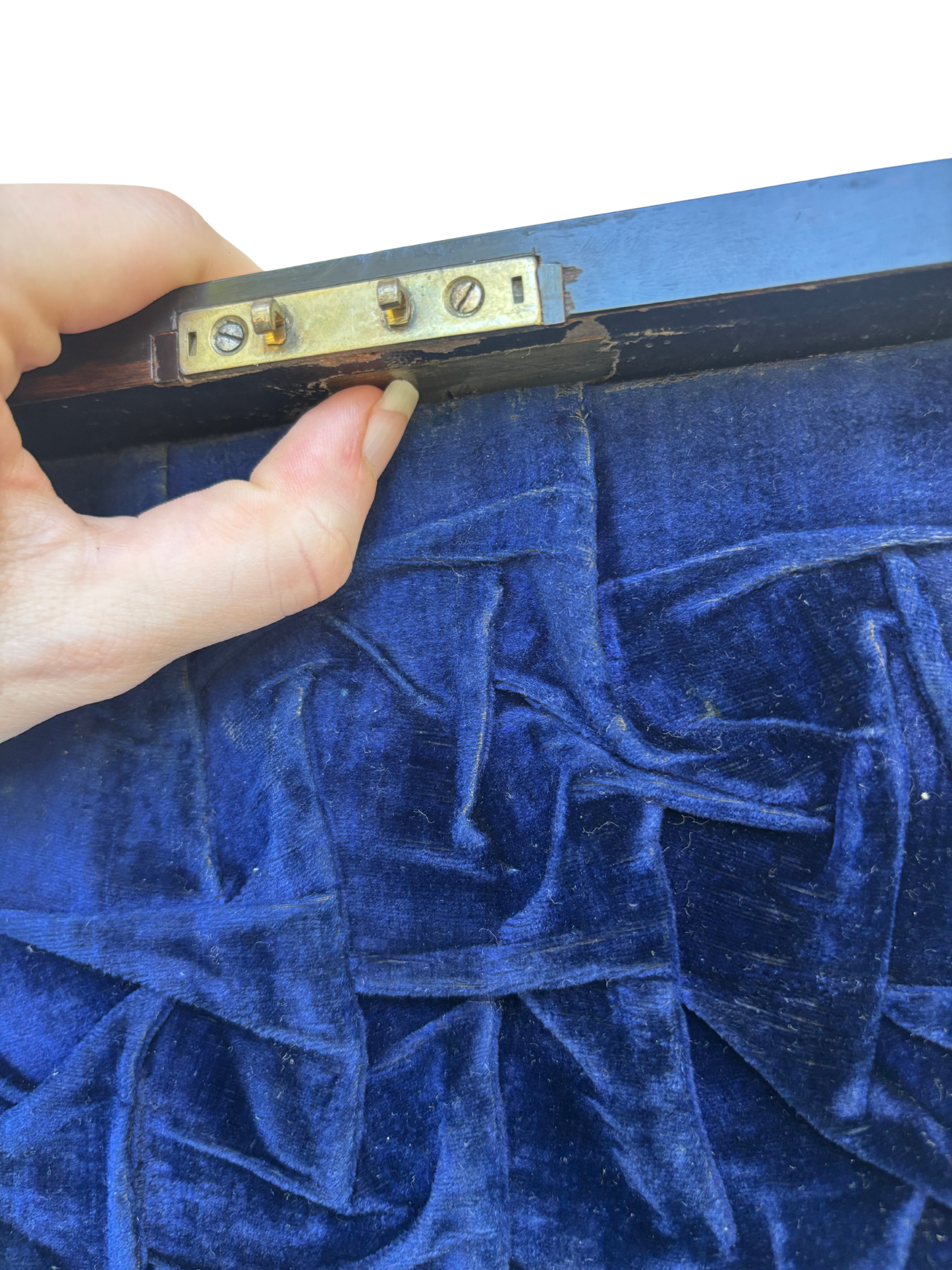 Fine Victorian Burled Walnut Vanity / Dressing Case with Silverplate Fittings, Secret Compartments, Hidden Documents, and Engraved Cartouche Dated 1891