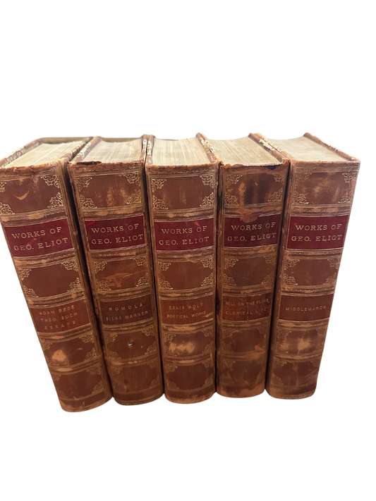5 Volumes George Eliot's Works