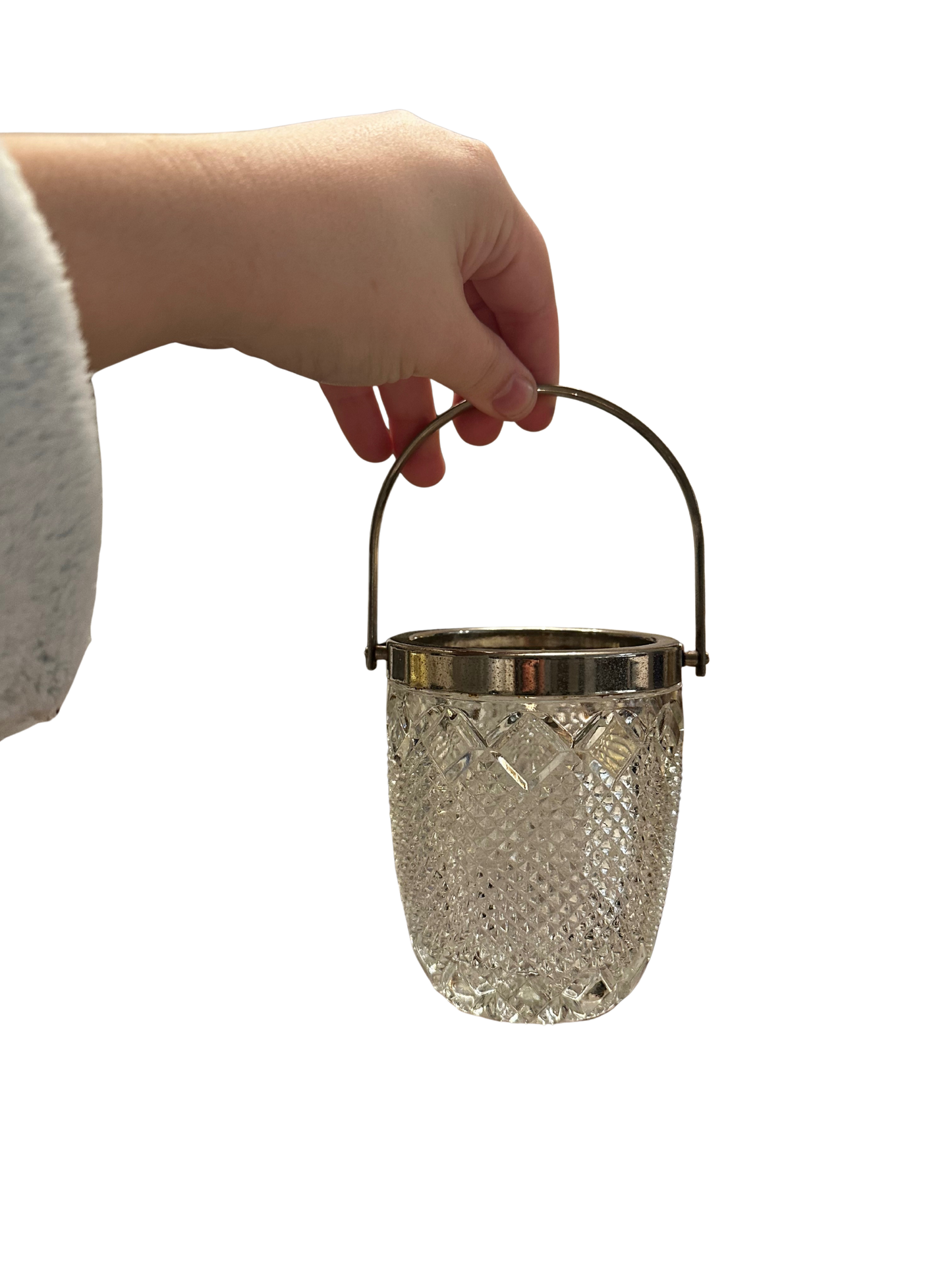 Mini Cut Crystal "England" Ice Bucket