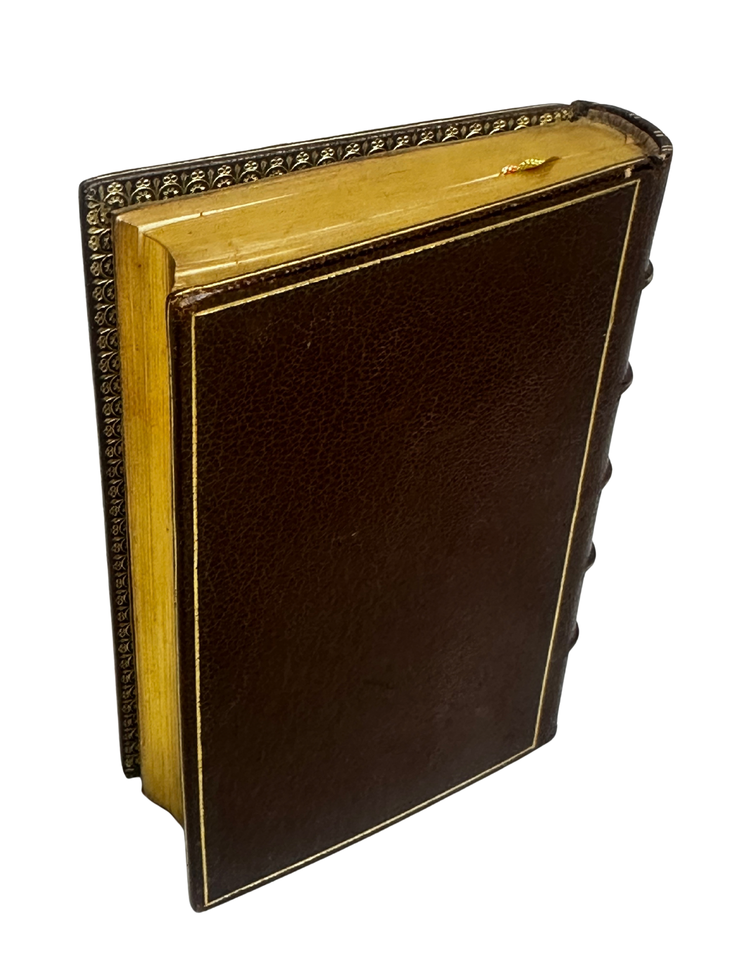 French Gilt-Edged Leather Devotional Book — L’Imitation de Jésus-Christ, Alfred Mame, Tours (1883)