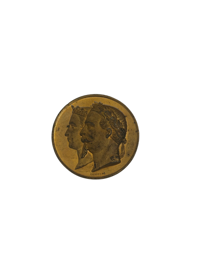 Second Empire Commemorative Medal - Napoleon III and Empress Eugenie, Exposition Universelle 1867
