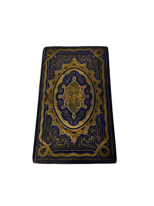 1848 Blue and Gold Cartonnage Book - Voyages et Aventures de La Perouse by F. Valentin (Tours)