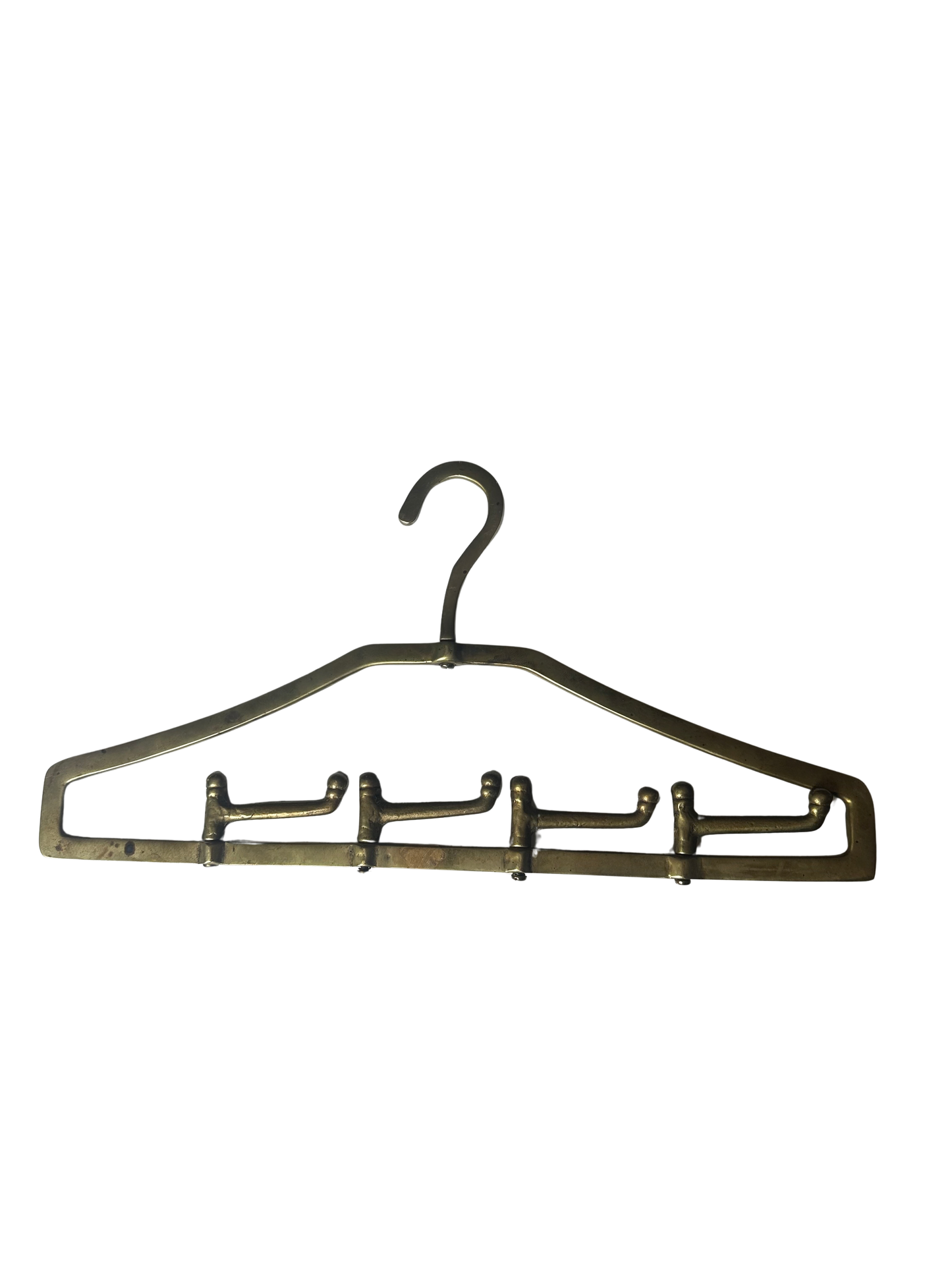 Vintage Brass Valet Tie and Belt Hanger