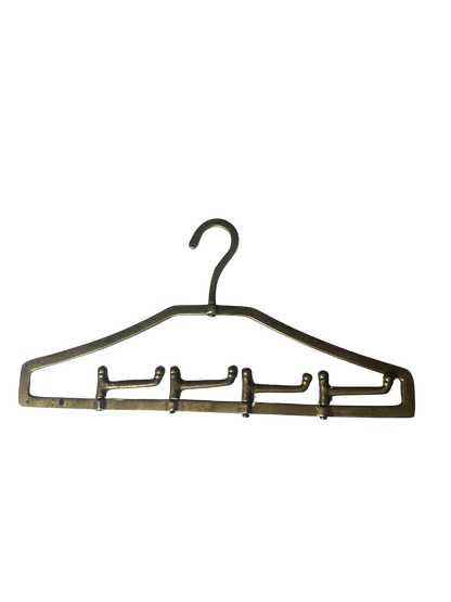 Vintage Brass Valet Tie and Belt Hanger