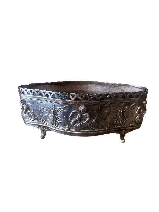 19th C French or German Silverplate Jardiniere