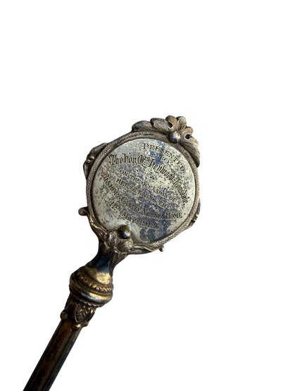 Edwardian Sterling Silver-Gilt Presentation Key for the Bishop’s Castle Nurses’ Home, 1912